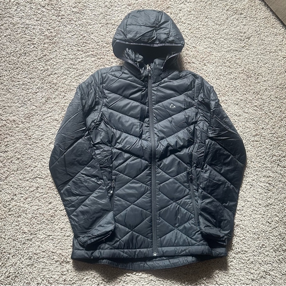 Paradox Quilted Puffer Jacket – Black, Hip-Length, Detachable Hood, Lightweight